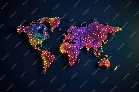 Carte du monde avec des points lumineux représentant des villes mentionnées dans l'article