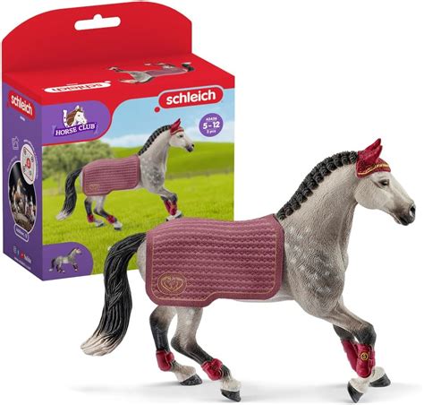 Cheval Schleich peint avec des couleurs pastel