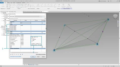 Propriétés des paramètres d'une famille Revit