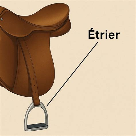 Diagramme montrant la structure interne d'une selle, mettant en évidence l'arçon