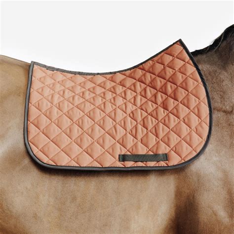 Cheval avec un tapis de selle