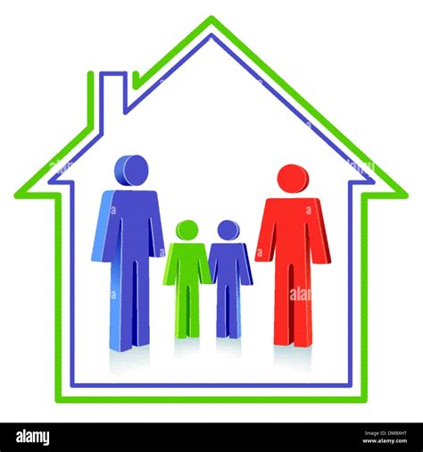 Illustration de la maison familiale comme symbole d'ancrage