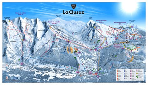 Carte des pistes de ski de La Clusaz