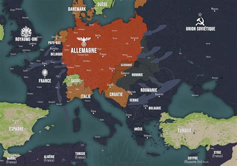 Carte de Caen bombardée pendant la Seconde Guerre mondiale