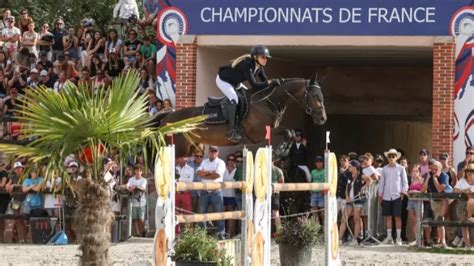 Podium des championnats de France poney de saut d'obstacles