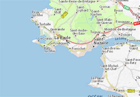 Carte de Pornichet et de ses environs