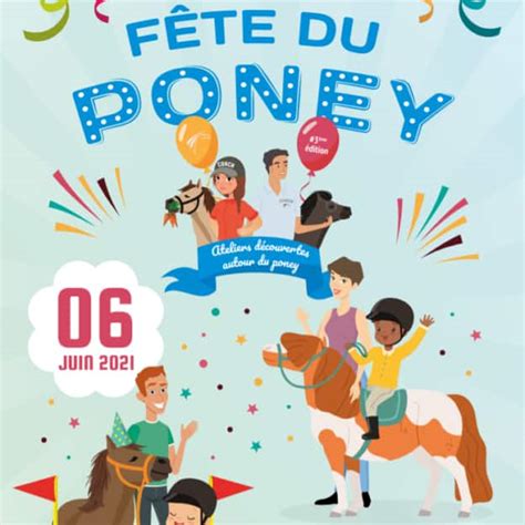 affiche promotionnelle pour une fête du poney