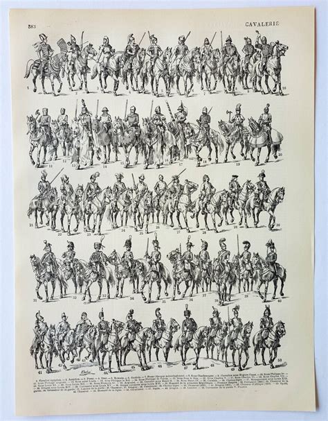 Représentation d'une ancienne cavalerie