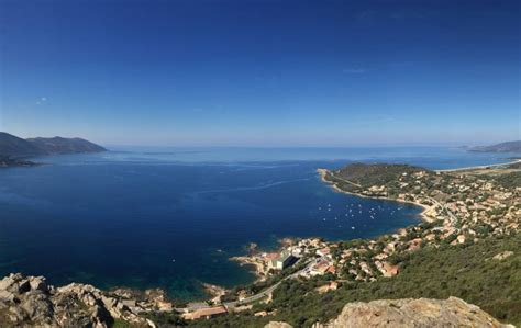 Vue panoramique du Golfe de Sagone depuis les hauteurs