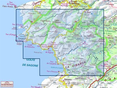 Carte de la Corse mettant en évidence Vico, Sagone et Cargèse