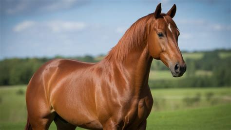 Gros plan sur la tête d'un cheval alezan montrant la couleur de la robe et des crins