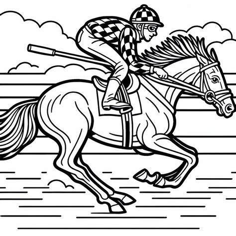 Chevaux au galop sur une piste de course