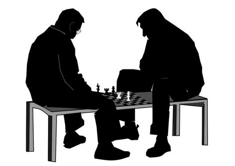 Joueurs d'échecs concentrés sur un échiquier