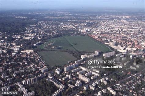 Vue aérienne de l'hippodrome de Saint-Cloud