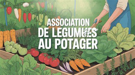 Illustration d'un potager bio luxuriant avec des légumes variés