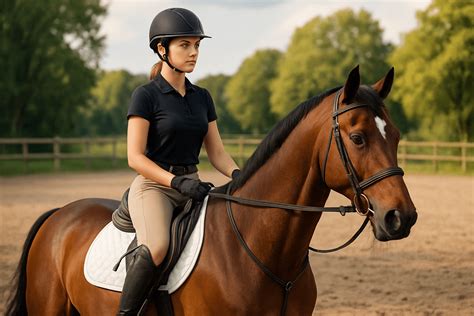 Cavalier et cheval en action