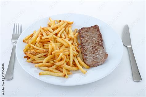 Assiette de steak frites