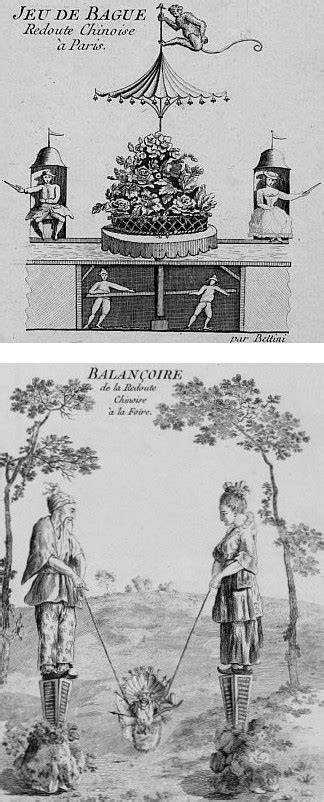 Illustration d'un jeu de bague au XVIIIe siècle