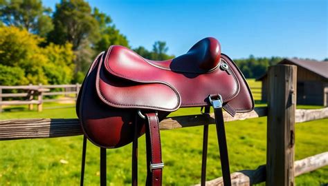 Cavalier sellant un cheval avec une selle légère