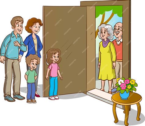 Famille anglaise accueillant un jeune participant