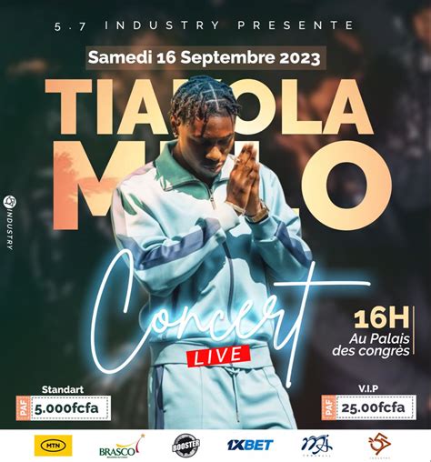 Affiche promotionnelle d'un concert de hip-hop