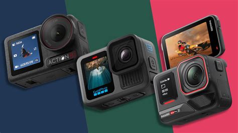 Comparaison visuelle des modèles GoPro, DJI Osmo Action et Insta360