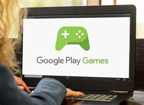 Icône de Google Play Jeux avec un ordinateur