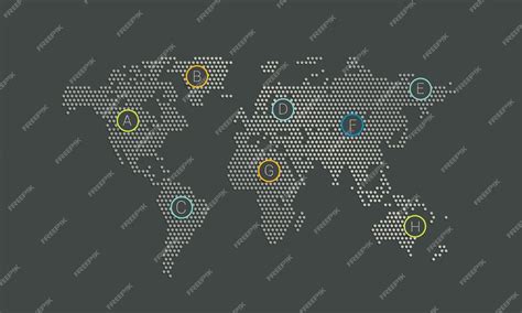 Carte du monde stylisée montrant les régions de jeu : Europe, USA, Afrique