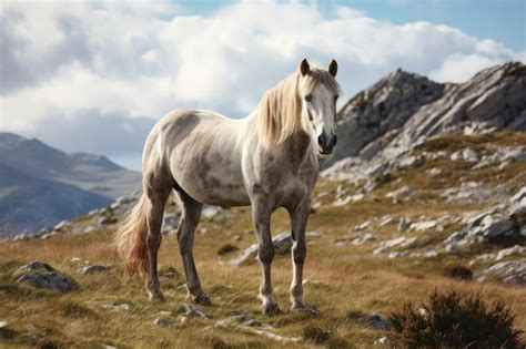Cheval Haflinger dans un paysage alpin