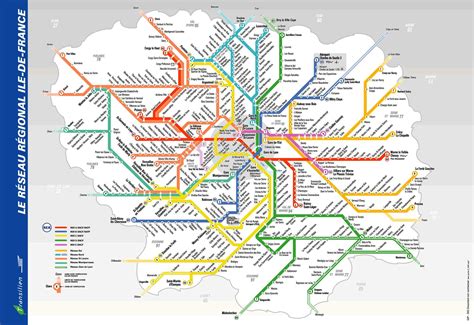 Carte du réseau de transport parisien montrant la Porte de Montreuil et l'Hippodrome de Vincennes