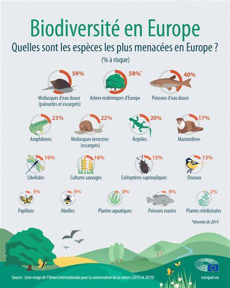 Infographie sur les espèces menacées et les efforts de conservation