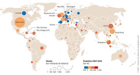 Carte montrant la répartition des premières boutiques du monde en Europe