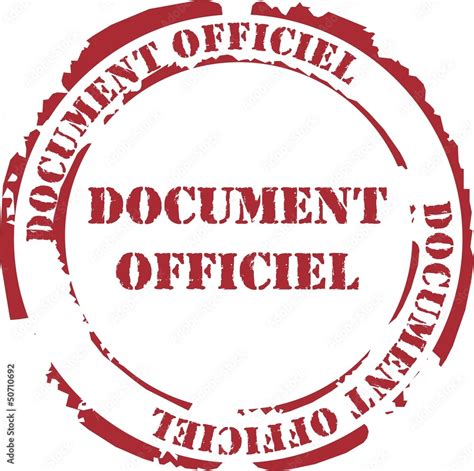 Document officiel avec sceau