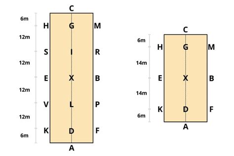 Vue d'une carrière de dressage avec des lices installées.