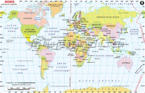 Carte des Horse Latitudes