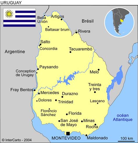 Carte du fleuve Uruguay
