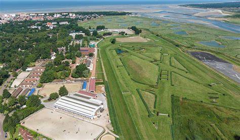 Vue aérienne de l'hippodrome du Touquet
