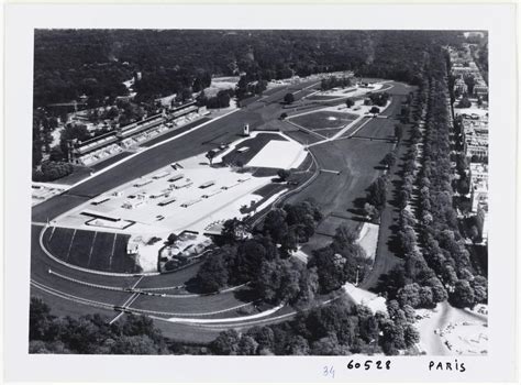 Vue aérienne de l'hippodrome d'Auteuil