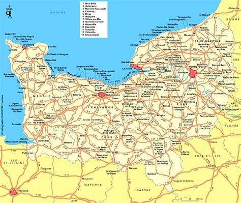 Carte de la Haute-Normandie mettant en évidence la localisation de Beaufresne