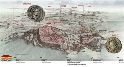 Carte de la plaine de Gergovie