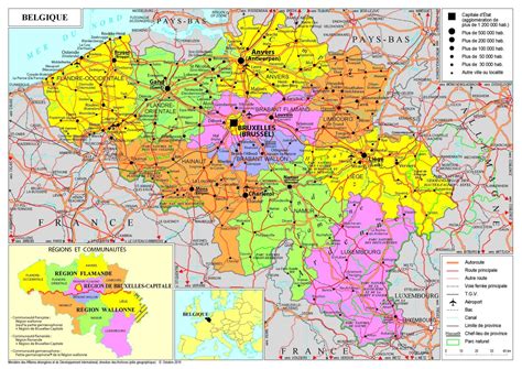 Carte de Belgique indiquant les principaux organismes de gestion des équidés