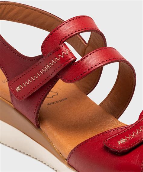 Sandales compensées en cuir