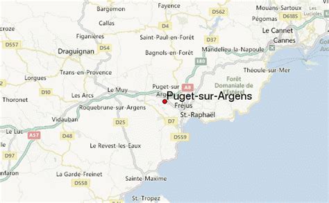 Carte de Puget-sur-Argens et ses environs