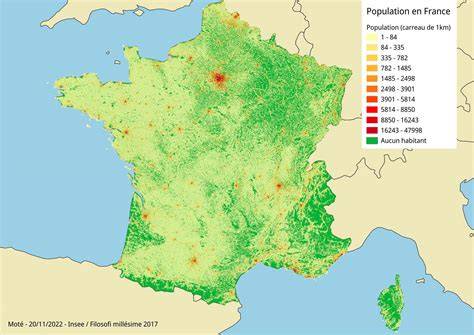 Carte de France mettant en évidence les centres équestres affiliés à la FFE