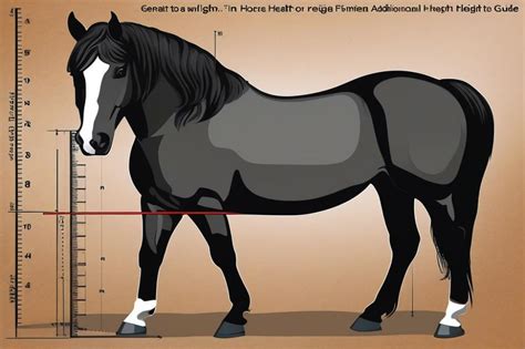 Diagramme comparant la taille d'un destrier moderne et d'un cheval de trait