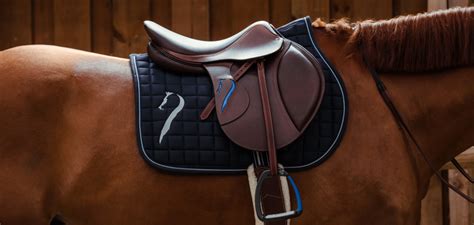 Cavalière sur une selle haut de gamme