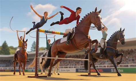 Podium de voltige équestre