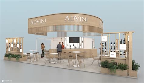 Vue d'un stand de dégustation de vin