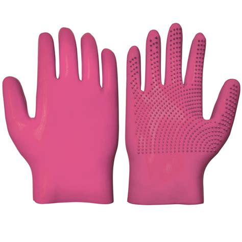 Gant de pansage en caoutchouc pour cheval