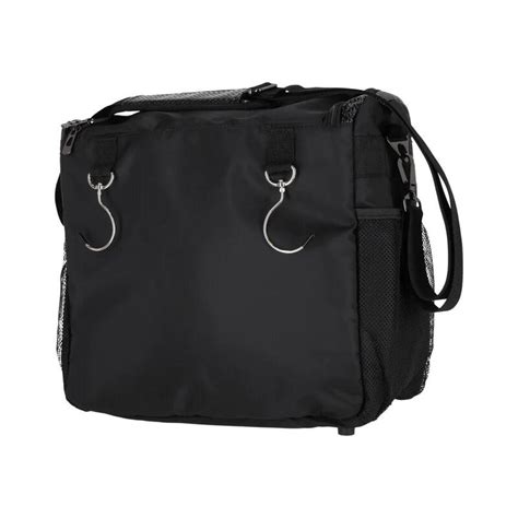 Sac de pansage noir et gris avec de multiples poches